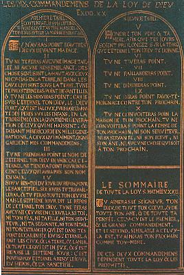 The Decalogue panel in Celle