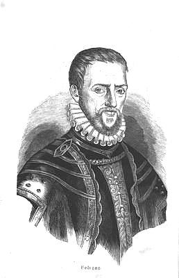 Coligny, Gaspard de<br>1519-1572<br>Huguenot army leader, copper engraving by Vinkeles, 1788, after J. Buys