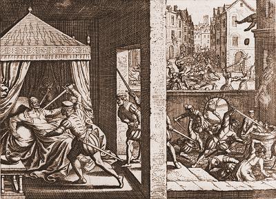 Massacre of St Bartholomews Day<br>the assassination of Coligny