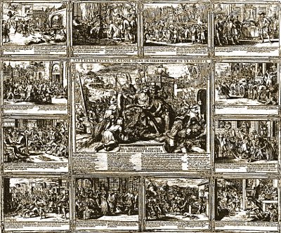 Persecution of the Huguenots according to Romeyn de Hooghe<br>Plate 2